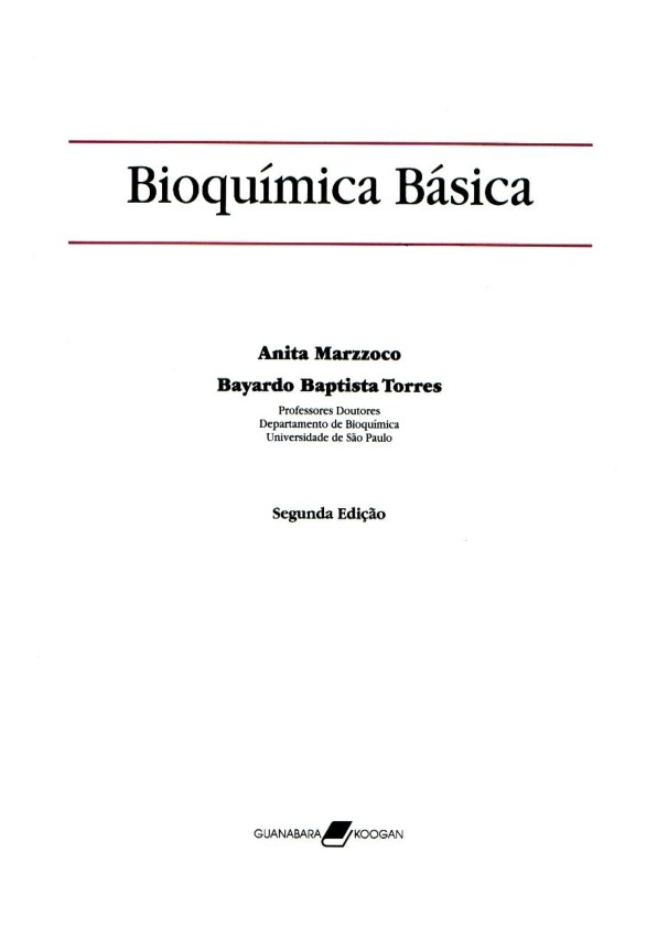 Bioquimica basica anita marzocco em pdf 2017